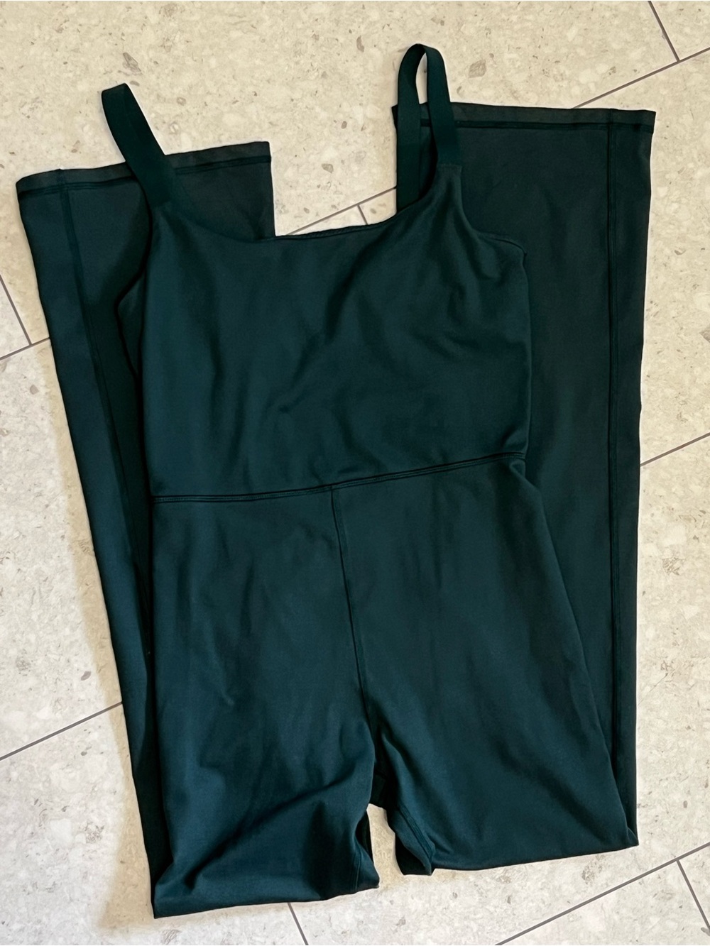 Aerie Women’s Forest Green Fitted Jumpsuit with Flare